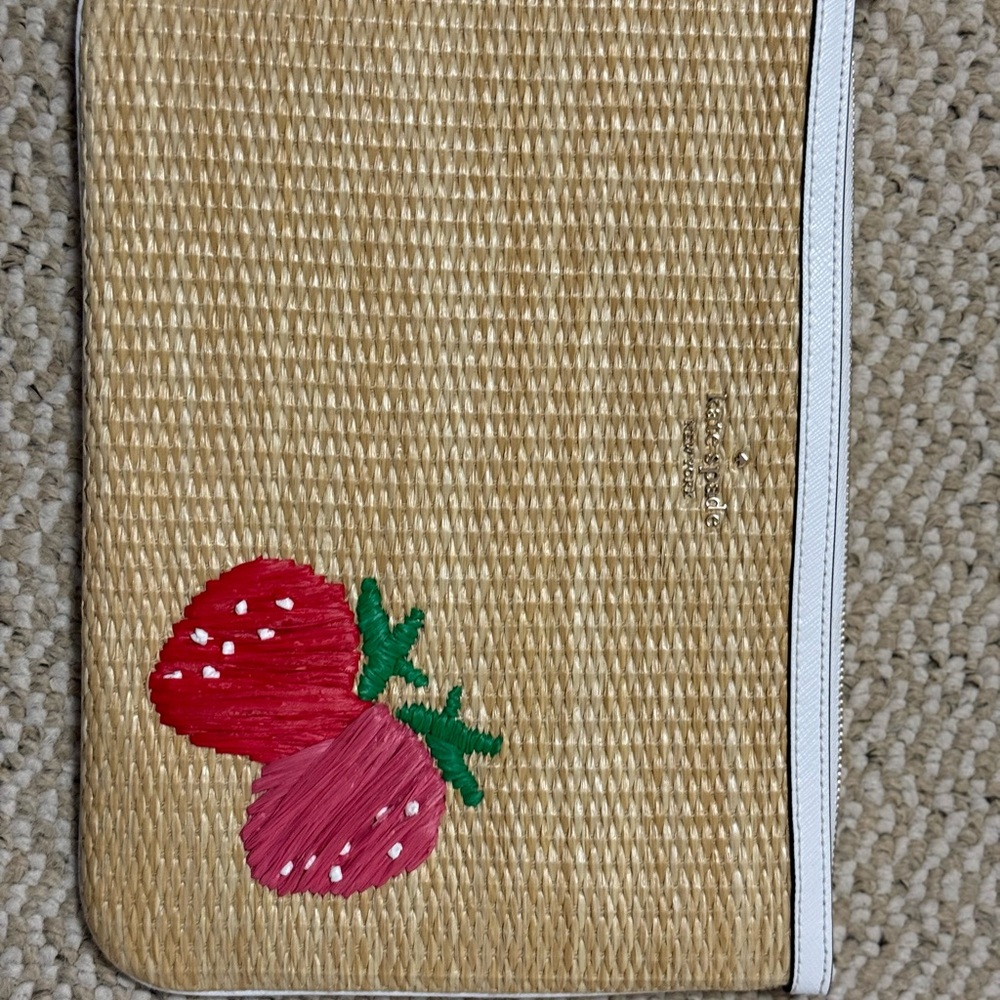 Kate Spade Straw Clutch